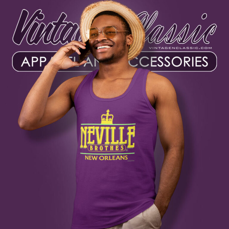 Neville Brothers New Orleans Mardi Gras Tank Top Racerback Neville Brothers New Orleans Mardi Gras Tank Top Racerback