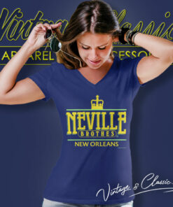 Neville Brothers New Orleans Mardi Gras V Neck TShirt
