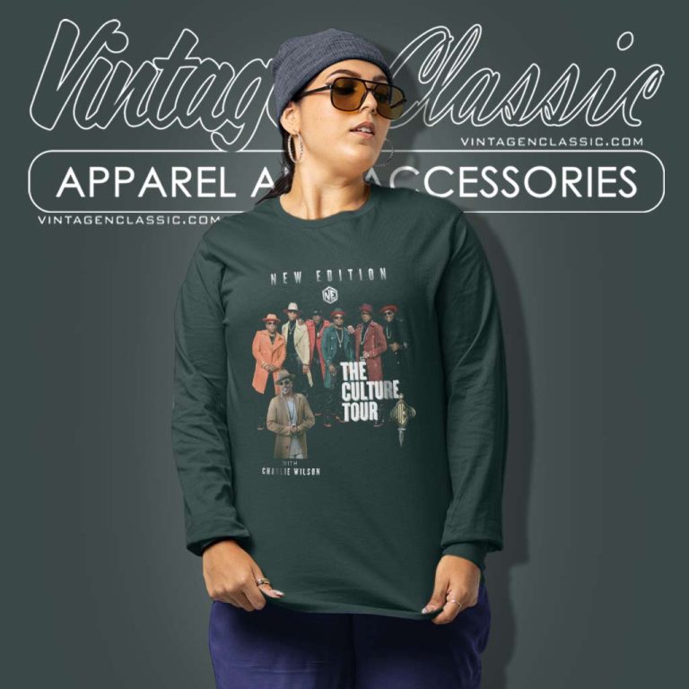 New Edition With Charlie Wilson The Culture Tour 2023 Long Sleeve Tee New Edition With Charlie Wilson The Culture Tour 2023 Long Sleeve Tee