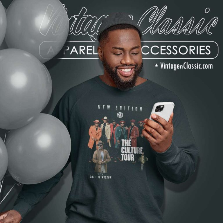 New Edition With Charlie Wilson The Culture Tour 2023 Sweatshirt New Edition With Charlie Wilson The Culture Tour 2023 Sweatshirt