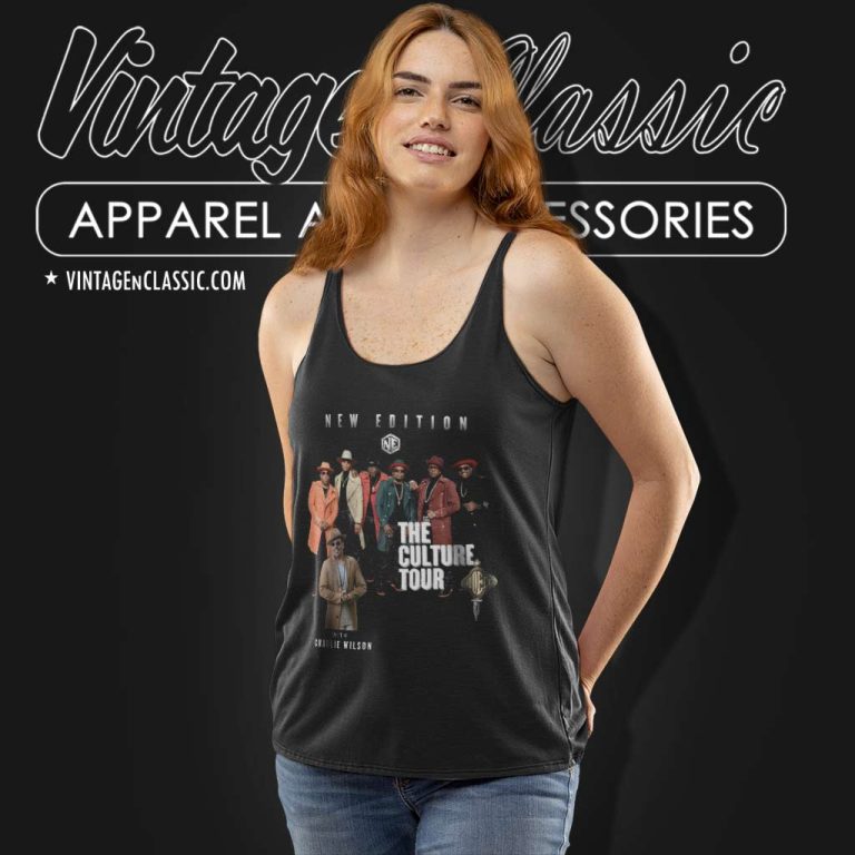 New Edition With Charlie Wilson The Culture Tour 2023 Tank Top Racerback New Edition With Charlie Wilson The Culture Tour 2023 Tank Top Racerback