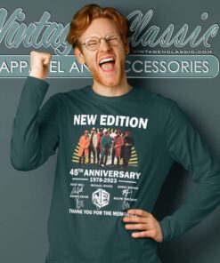 New Editions 45th Anniversary 1978 2023 Thank You For The Memories Shirt 4 New Editions 45th Anniversary 1978 2023 Thank You For The Memories Long Sleeve Tee