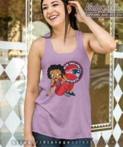 New England Patriots Betty Boop Tank Top Racerback