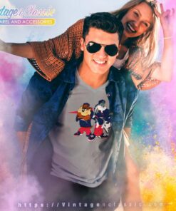 New England Patriots Bugs Bunny Taz V Neck TShirt