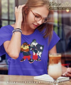 New England Patriots Bugs Bunny Taz Women TShirt