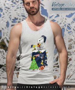 New England Patriots Christmas Snoopy Tank Top Racerback