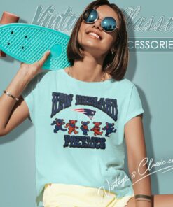 New England Patriots Grateful Dead Dancing Bears Women T Shirt