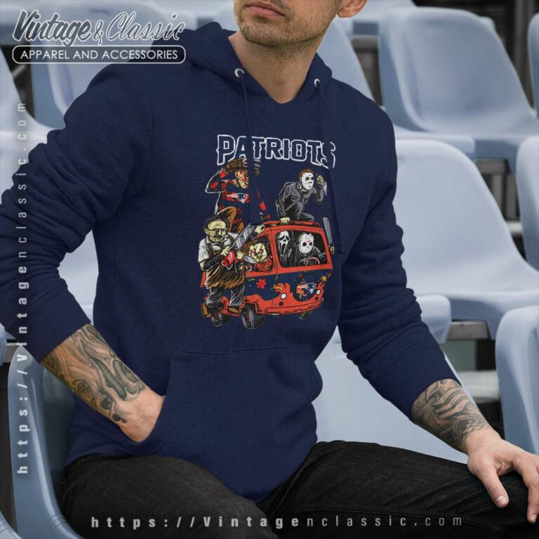 New England Patriots Horror Movies Characters Halloween Hoodie New England Patriots Horror Movies Characters Halloween Hoodie
