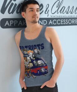 New England Patriots Horror Movies Characters Halloween Shirt