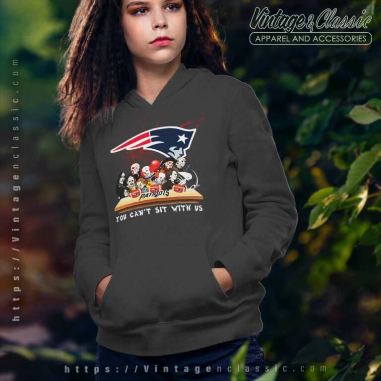 New England Patriots Horror Movies You Cant Sit With Us Halloween Hoodie New England Patriots Horror Movies You Cant Sit With Us Halloween Hoodie