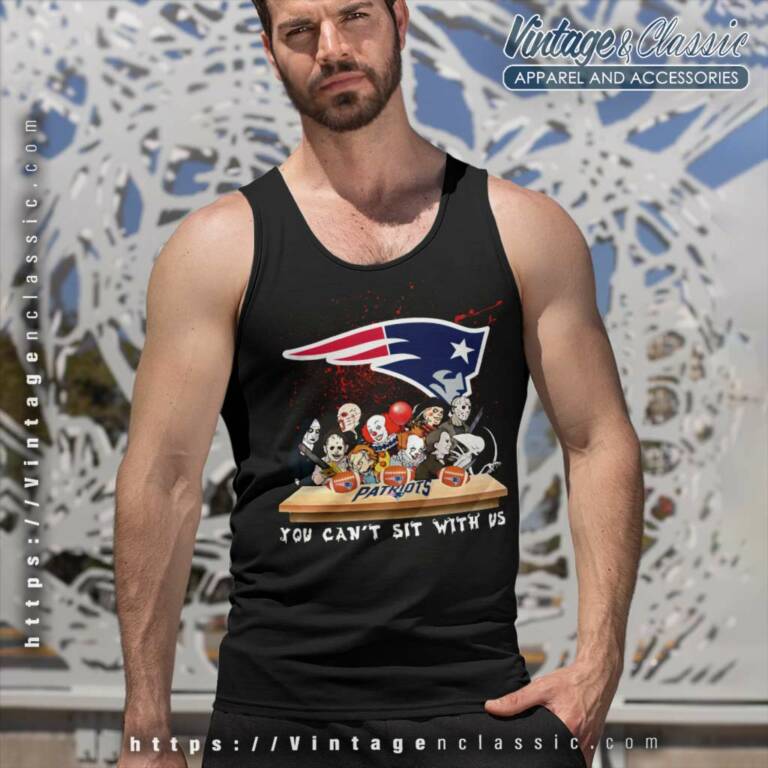 New England Patriots Horror Movies You Cant Sit With Us Halloween Tank Top Racerback New England Patriots Horror Movies You Cant Sit With Us Halloween Tank Top Racerback