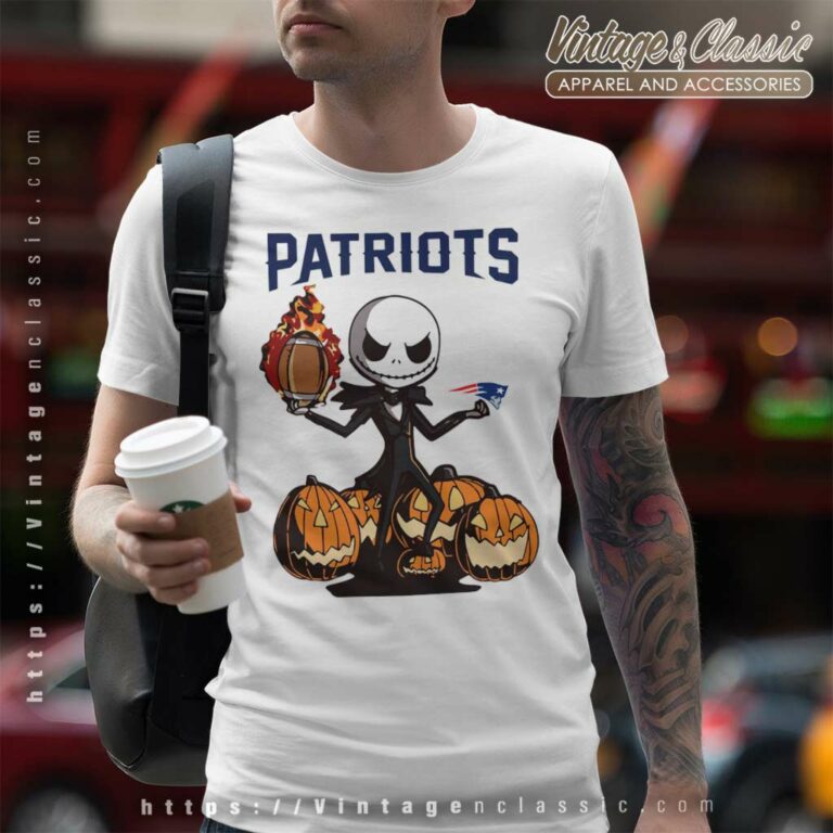 New England Patriots Jack Skellington Halloween T Shirt New England Patriots Jack Skellington Halloween T Shirt