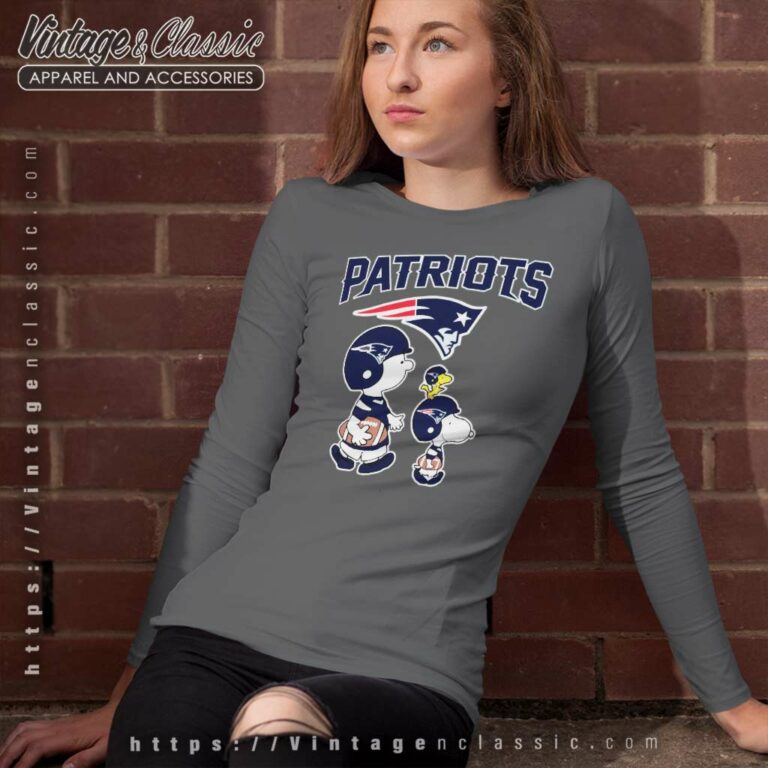 New England Patriots Lets Play Football Together Snoopy Long Sleeve Tee New England Patriots Lets Play Football Together Snoopy Long Sleeve Tee