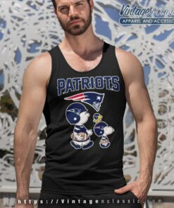 New England Patriots Lets Play Football Together Snoopy Tank Top Racerback