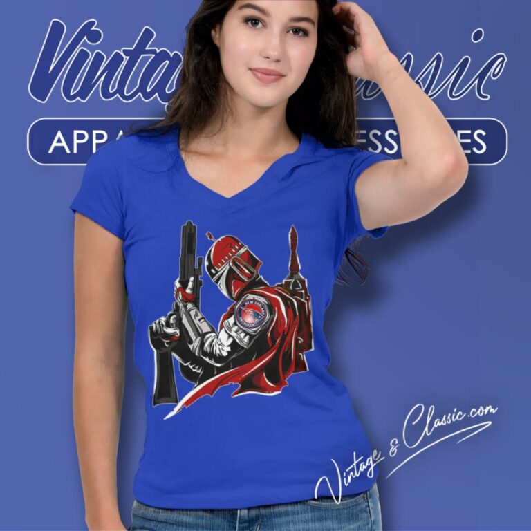 New England Patriots Mandalorian Star Wars V Neck TShirt New England Patriots Mandalorian Star Wars V Neck TShirt