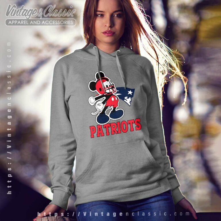 New England Patriots Mickey Mouse Nfl Hoodie New England Patriots Mickey Mouse Nfl Hoodie