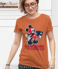 New England Patriots Mickey Mouse Nfl Women TShirt
