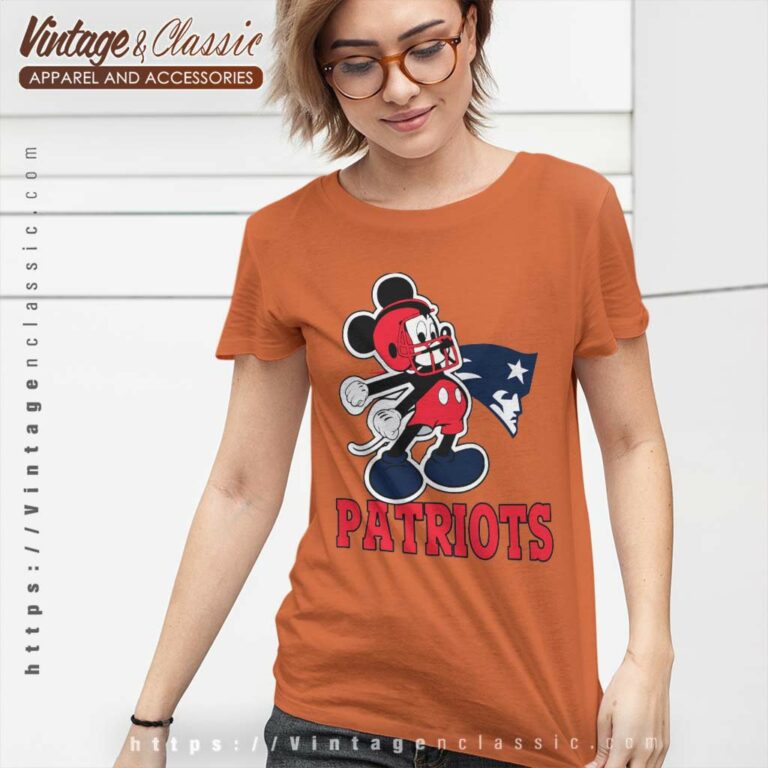 New England Patriots Mickey Mouse Nfl Women TShirt New England Patriots Mickey Mouse Nfl Women TShirt