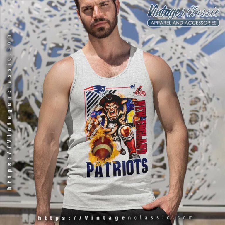 New England Patriots Pats Cartoon Nfl Football Tank Top Racerback New England Patriots Pats Cartoon Nfl Football Tank Top Racerback
