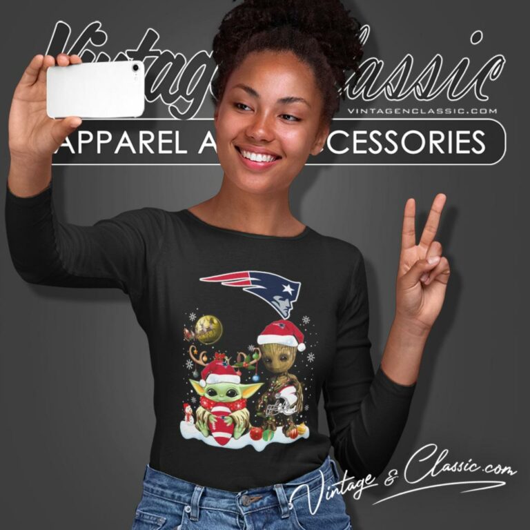 New England Patriots Shirt Baby Yoda And Groot Santa Christmas Long Sleeve Tee New England Patriots Shirt Baby Yoda And Groot Santa Christmas Long Sleeve Tee