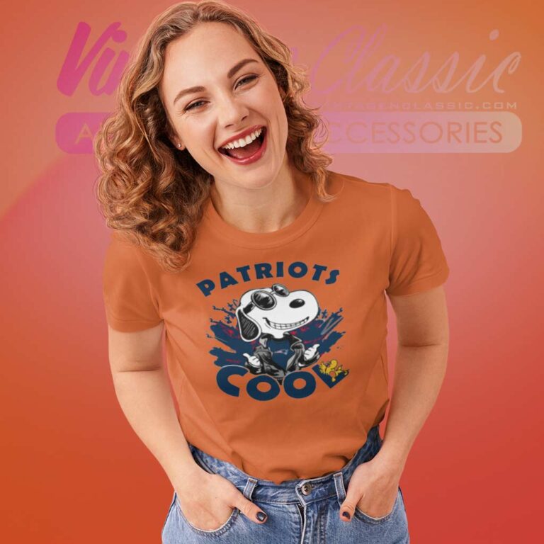 New England Patriots Snoopy Joe Cool Women TShirt New England Patriots Snoopy Joe Cool Women TShirt