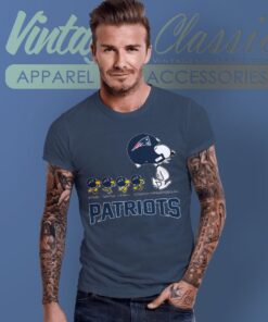 New England Patriots Snoopy Woodstock Team Walking Shirt