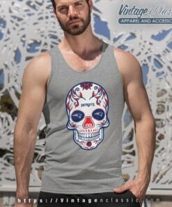 New England Patriots Sugar Skull Tank Top Racerback