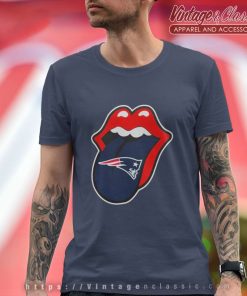 New England Patriots The Rolling Stones Logo T Shirt