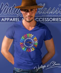 New England Patriots Whatever Color Cancer Sucks V Neck TShirt