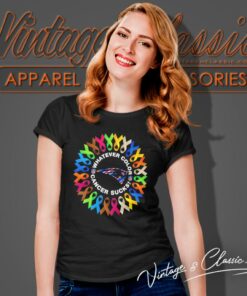 New England Patriots Whatever Color Cancer Sucks Women T Shirt