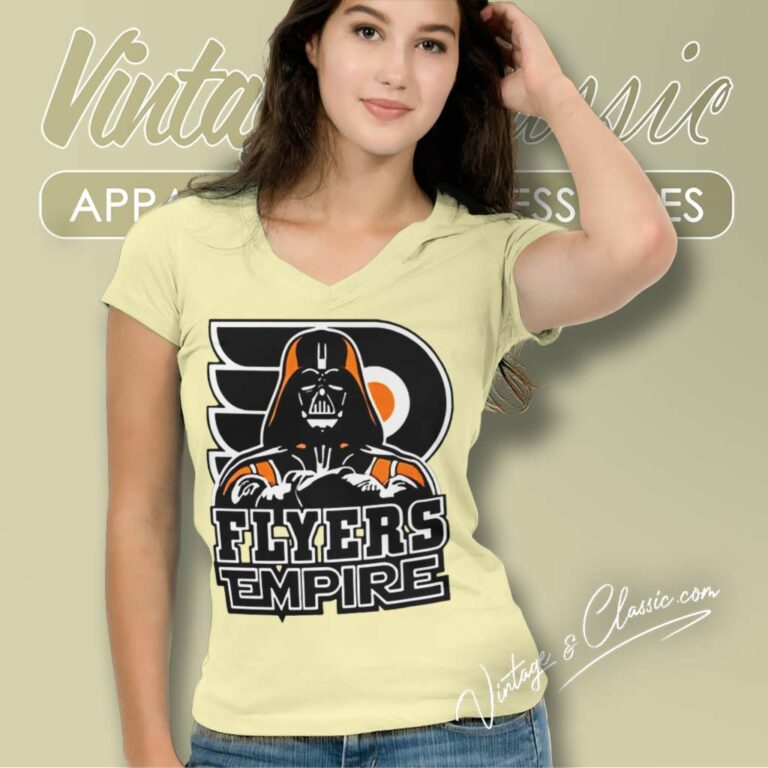 New Flyers Empire Shirt Darth Vader Philadelphia V Neck TShirt New Flyers Empire Shirt Darth Vader Philadelphia V Neck TShirt