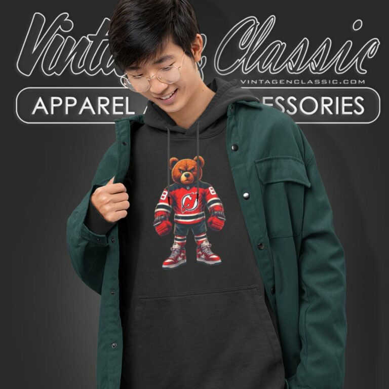 New Jersey Devils Bear Nhl Hoodie New Jersey Devils Bear Nhl Hoodie