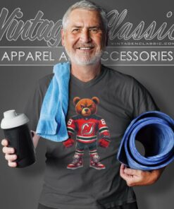 New Jersey Devils Bear Nhl V Neck TShirt