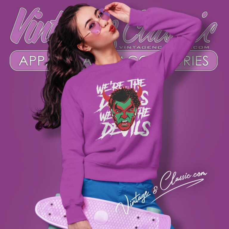 New Jersey Devils Black David Puddy Sweatshirt New Jersey Devils Black David Puddy Sweatshirt