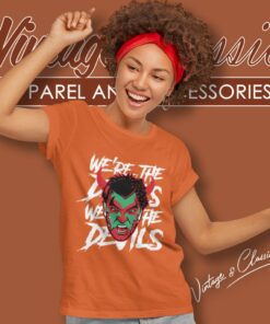 New Jersey Devils Black David Puddy Women T Shirt