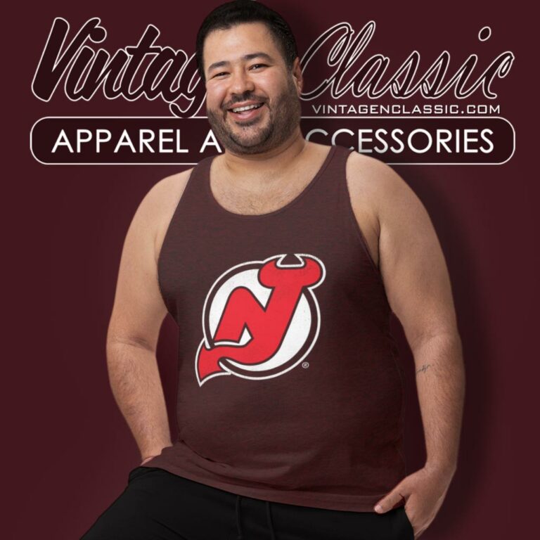 New Jersey Devils Brass Tacks Tank Top Racerback New Jersey Devils Brass Tacks Tank Top Racerback