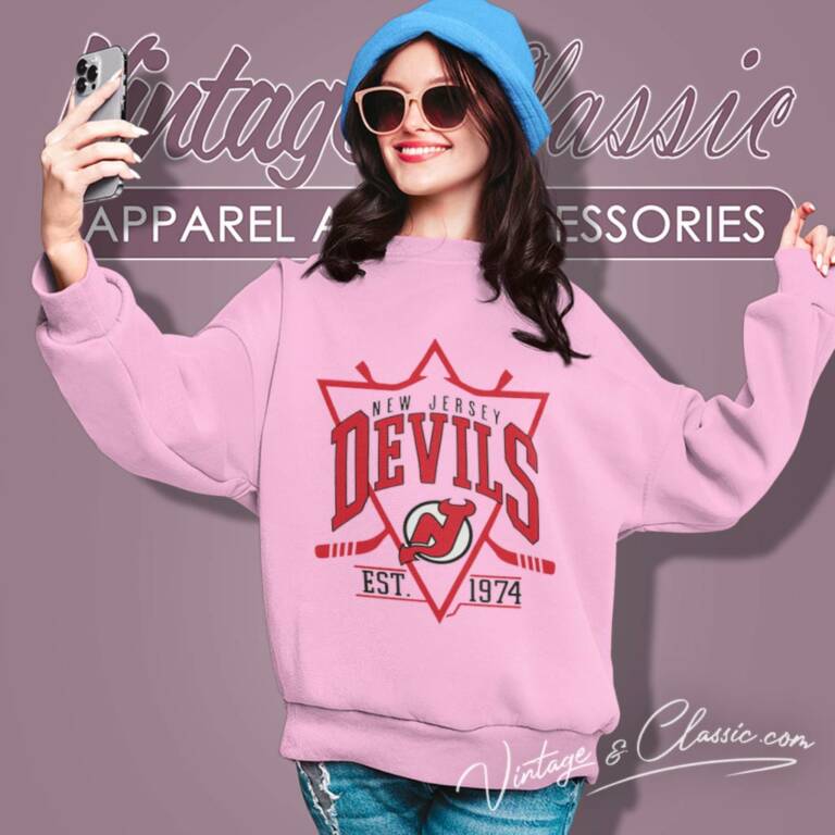 New Jersey Devils Est 974 Hockey Team Sweatshirt New Jersey Devils Est 974 Hockey Team Sweatshirt