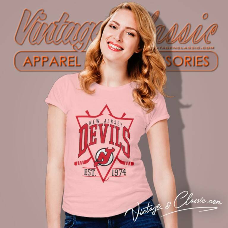 New Jersey Devils Est 974 Hockey Team Women T Shirt New Jersey Devils Est 974 Hockey Team Women T Shirt