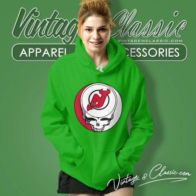New Jersey Devils Grateful Dead Steal Your Face Hoodie New Jersey Devils Grateful Dead Steal Your Face Hoodie