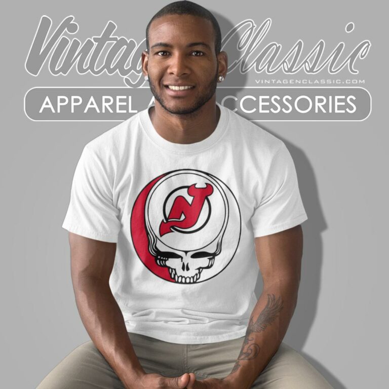 New Jersey Devils Grateful Dead Steal Your Face T Shirt New Jersey Devils Grateful Dead Steal Your Face T Shirt