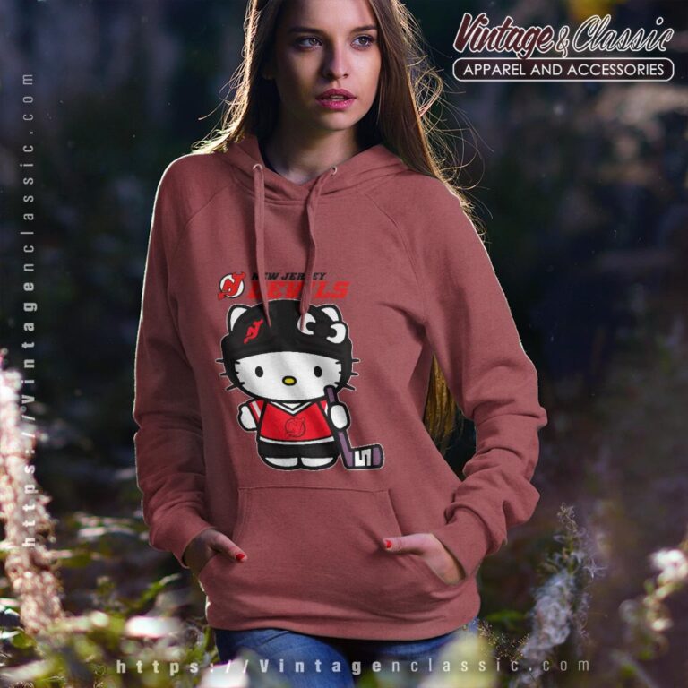 New Jersey Devils Hello Kitty Shirt Hoodie New Jersey Devils Hello Kitty Shirt Hoodie