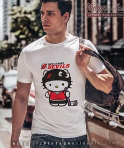New Jersey Devils Hello Kitty Shirt T shirt