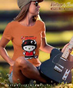 New Jersey Devils Hello Kitty Shirt Women T shirt