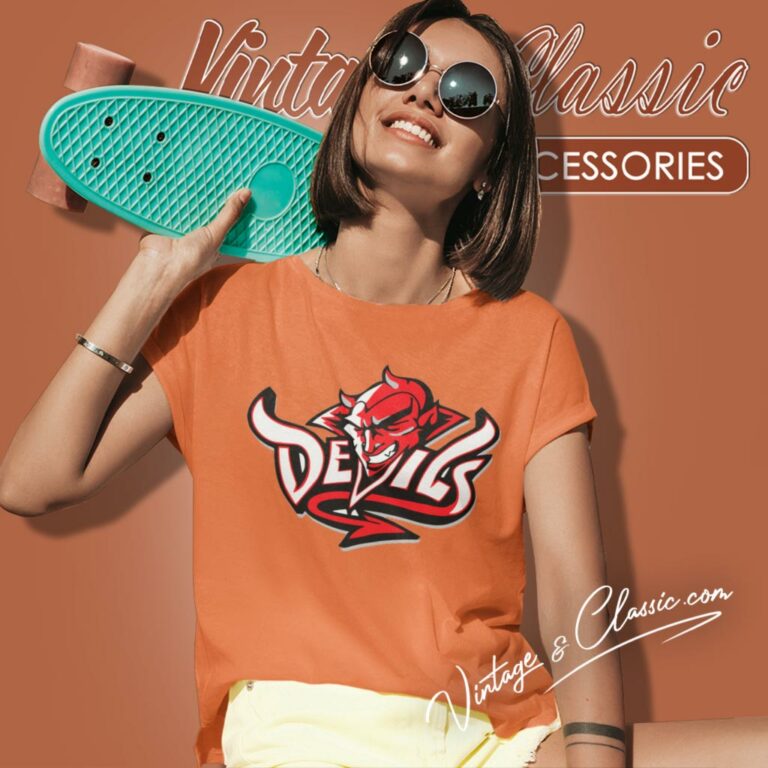 New Jersey Devils Logo Nhl Hockey Women T Shirt New Jersey Devils Logo Nhl Hockey Women T Shirt