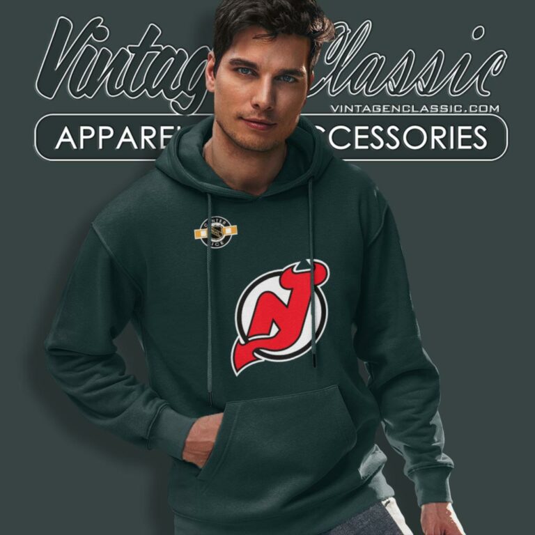 New Jersey Devils Logo Nhl Hoodie New Jersey Devils Logo Nhl Hoodie
