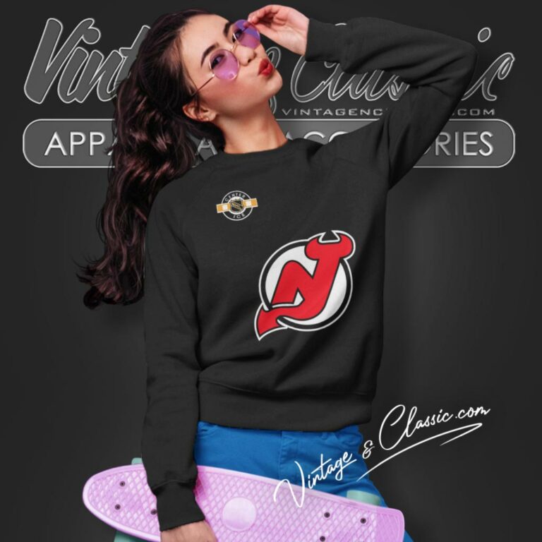 New Jersey Devils Logo Nhl Sweatshirt New Jersey Devils Logo Nhl Sweatshirt