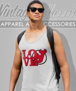 New Jersey Devils Nhl Hockey Love Tank Top Racerback