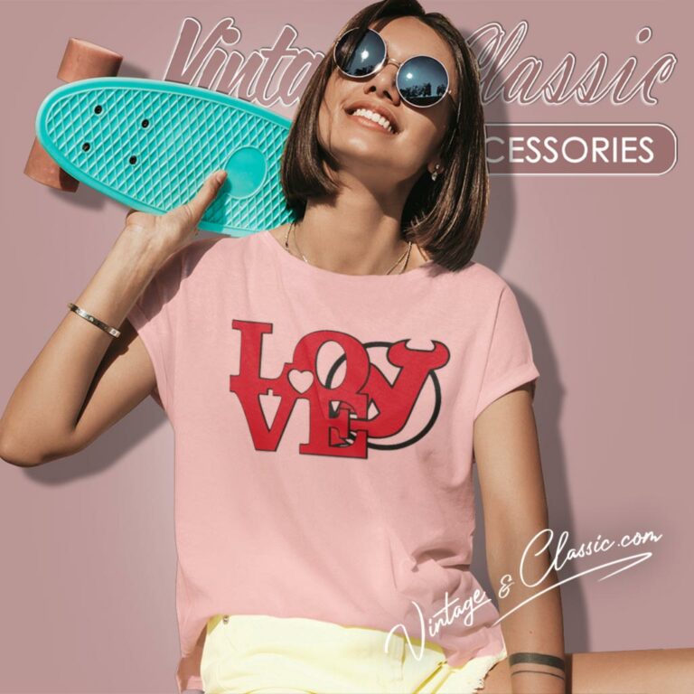 New Jersey Devils Nhl Hockey Love Women T Shirt New Jersey Devils Nhl Hockey Love Women T Shirt