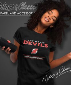 New Jersey Devils Nhl Vintage Women T Shirt