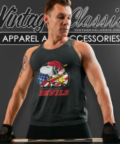 New Jersey Devils Snoopy And Woodstock Nhl Tank Top Racerback